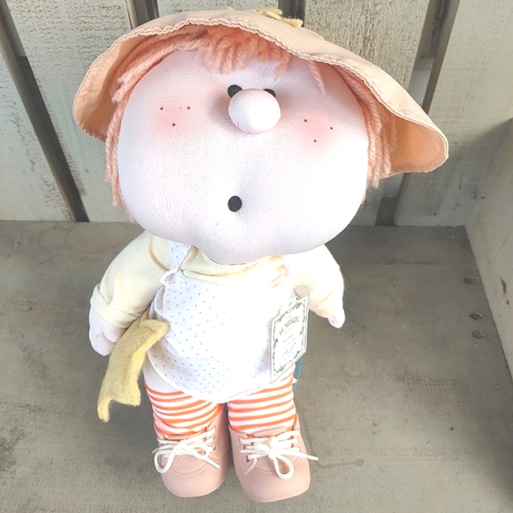 Vintage Fabrizio Bumpkin Bunch Witchy Boo Cloth Doll 1984 Unique Whimsical Doll